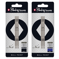 Platignum No. 9/Carnaby Ballpoint Pen 3pk Refill 